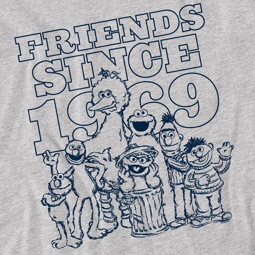 Grey - Sesame Street - Sesame Street Friends Since T Shirt Athletic Heat - 2