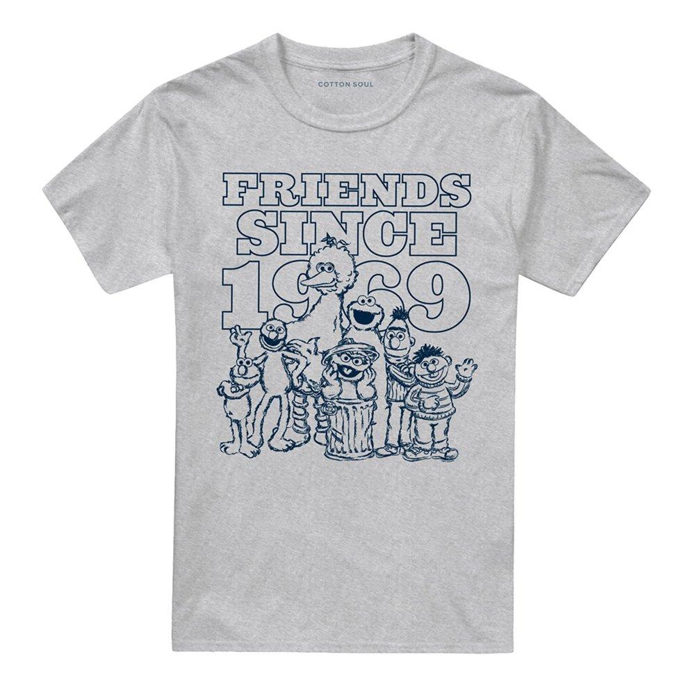Grey - Sesame Street - Sesame Street Friends Since T Shirt Athletic Heat - 4