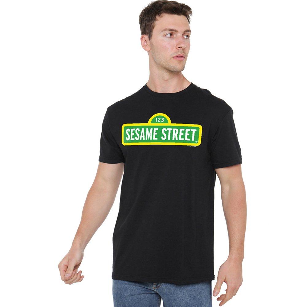 Black - Sesame Street - Sesame Street Logo T Shirt Black - 1