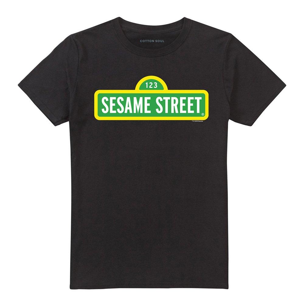 Black - Sesame Street - Sesame Street Logo T Shirt Black - 4