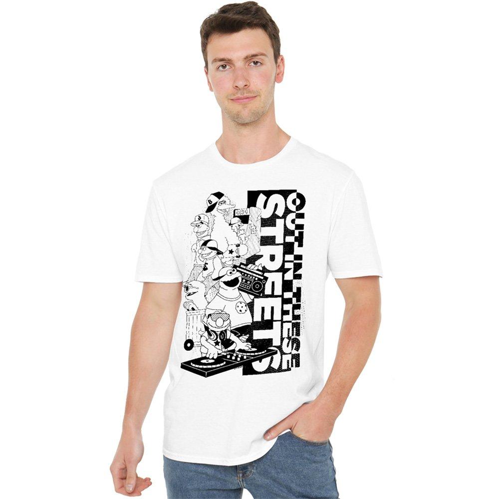 White - Sesame Street - Sesame Street Out In These Streets T Shirt White - 1