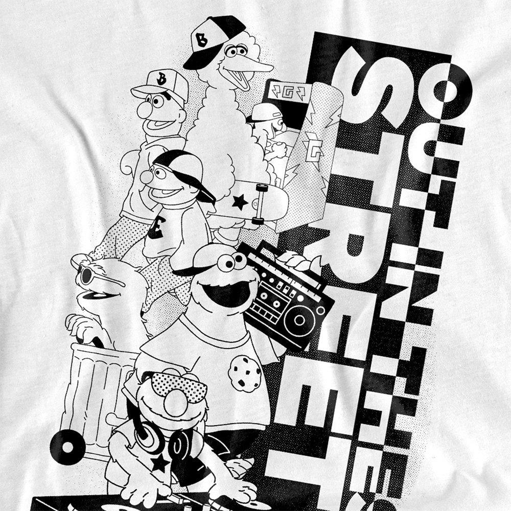 White - Sesame Street - Sesame Street Out In These Streets T Shirt White - 2