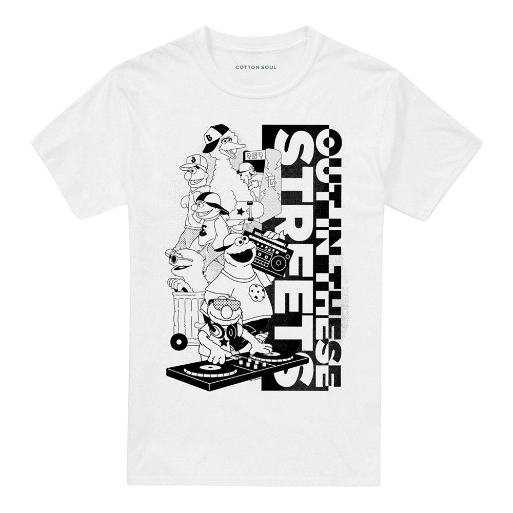 White - Sesame Street - Sesame Street Out In These Streets T Shirt White - 4