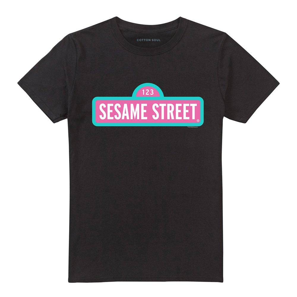 Black - Sesame Street - Sesame Street Alt Logo T Shirt Black - 4