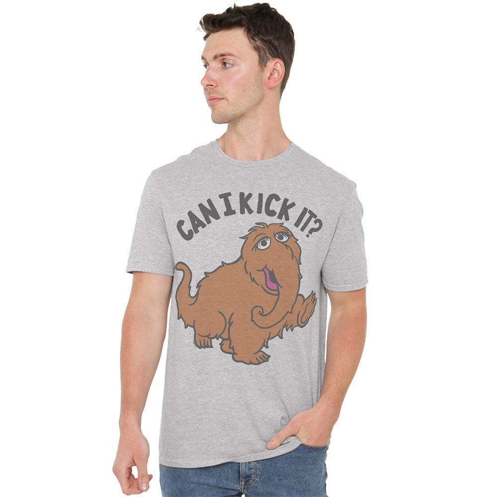 Sesame Street Men's Can I Kick It? T Shirt Athletic Hea - Grey - 5XL