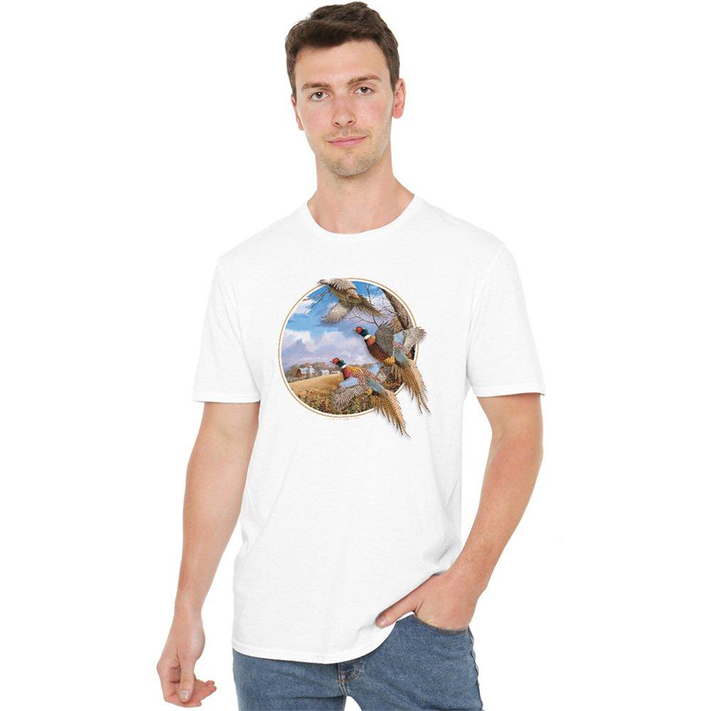 White - Other - Wildlife October Memories Pheasants T Shirt White - 1