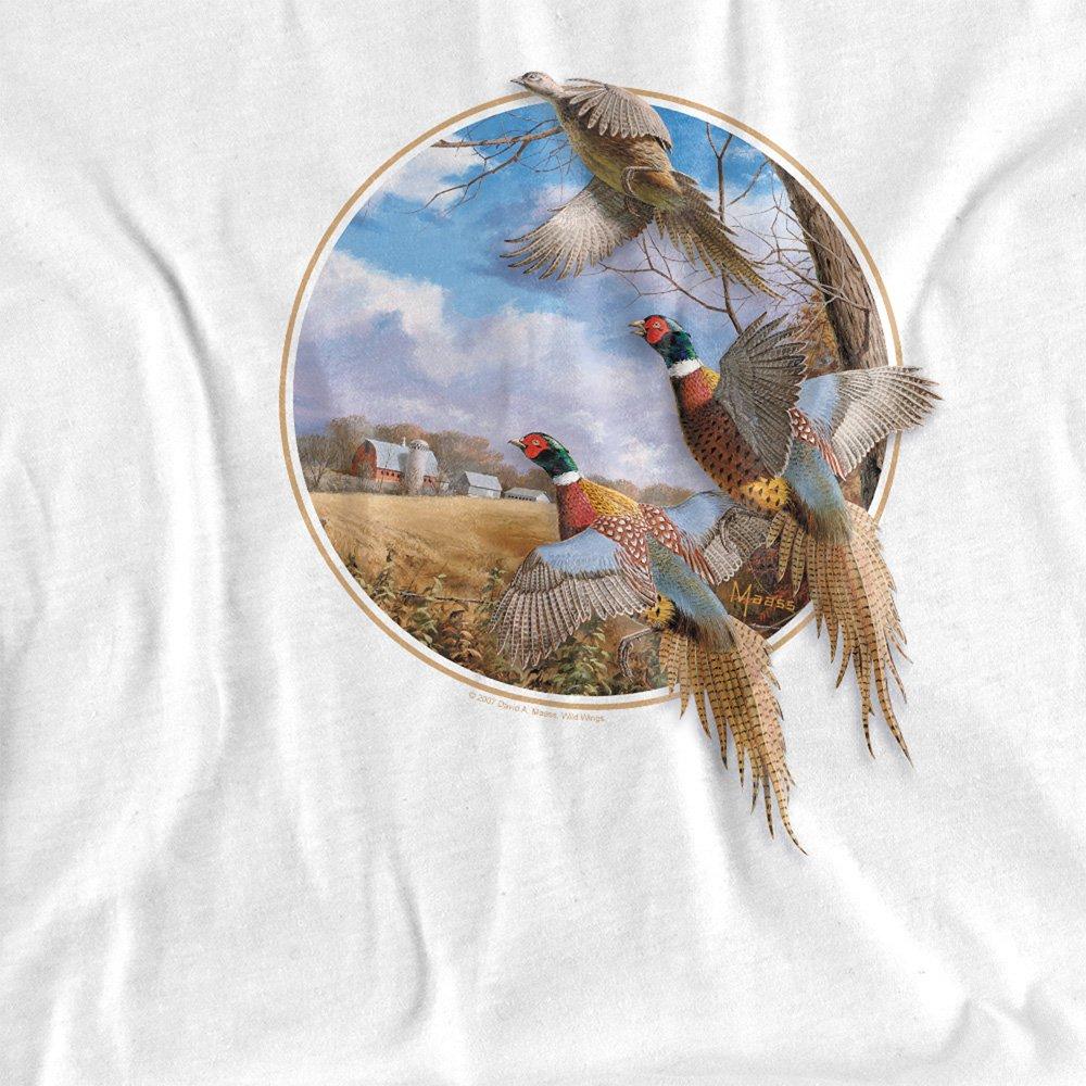 White - Other - Wildlife October Memories Pheasants T Shirt White - 2