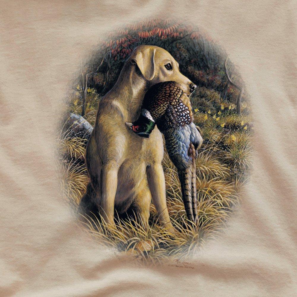 Yellow - Other - Wildlife Yellow Lab With Pheasant T Shirt Sand - 2