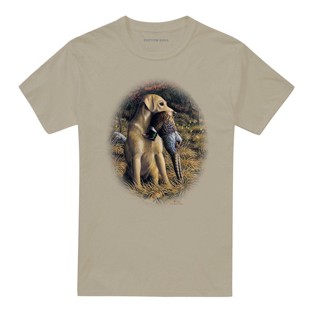 Yellow - Other - Wildlife Yellow Lab With Pheasant T Shirt Sand - 4