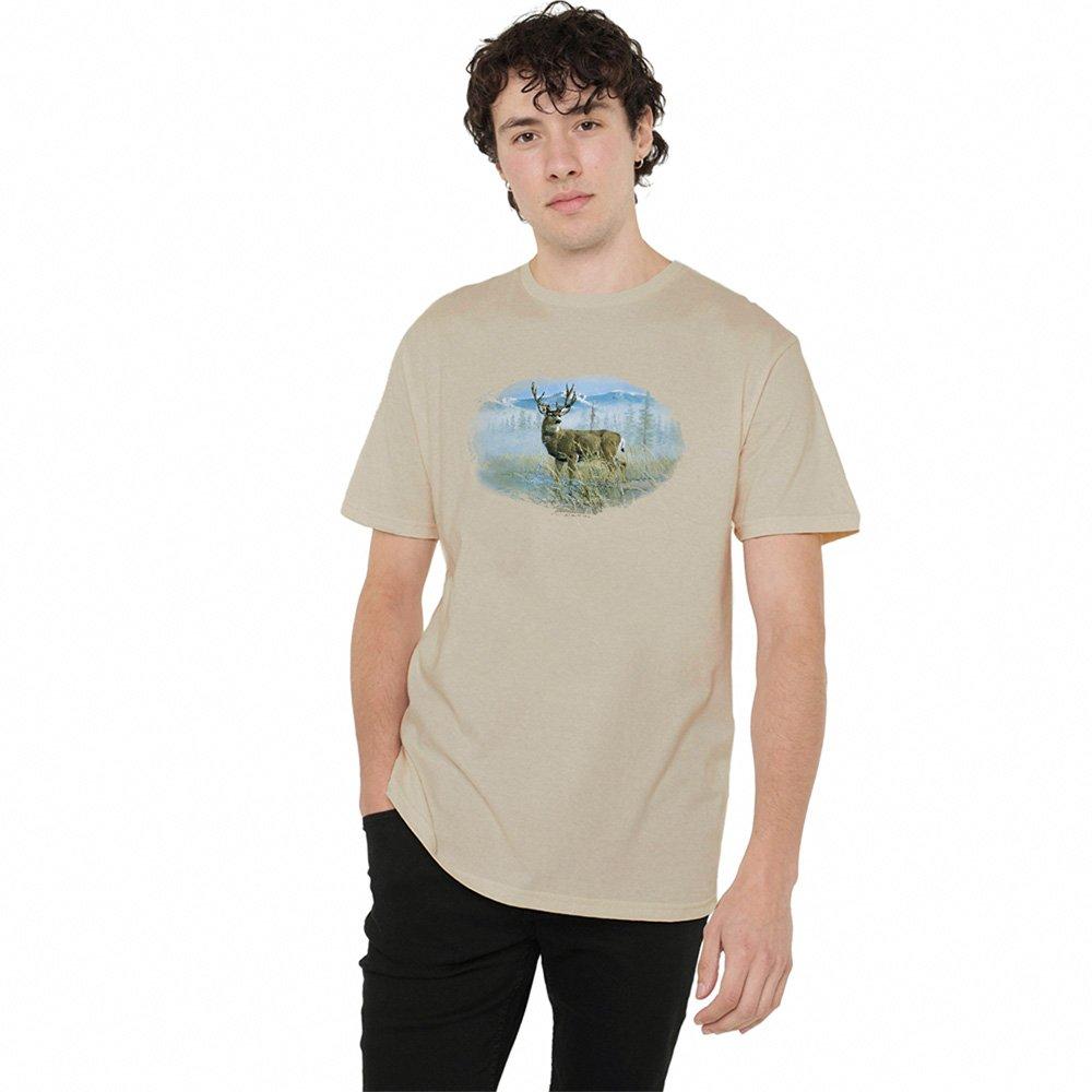 Yellow - Other - Wildlife Out Of The Mist Mule Deer T Shirt Sand - 1