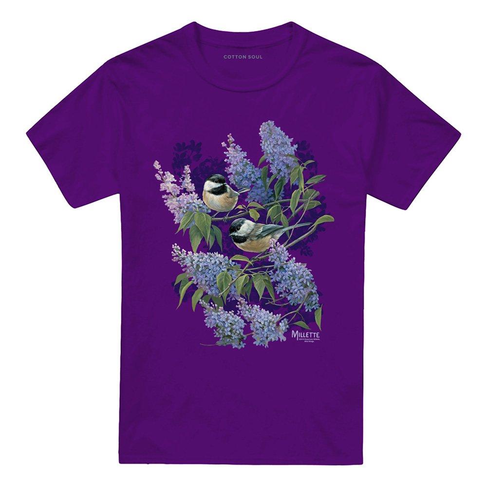Purple - Other - Wild Wings Chickadees And Lilacs T Shirt Purple - 4