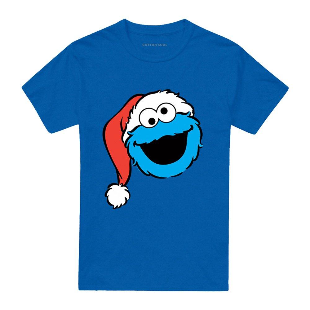 Blue - Sesame Street - Sesame Street Christmas Santa Hat Cookie Monster F - 4