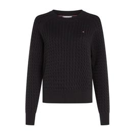 Tommy Hilfiger Cable knit crew neck Sweater