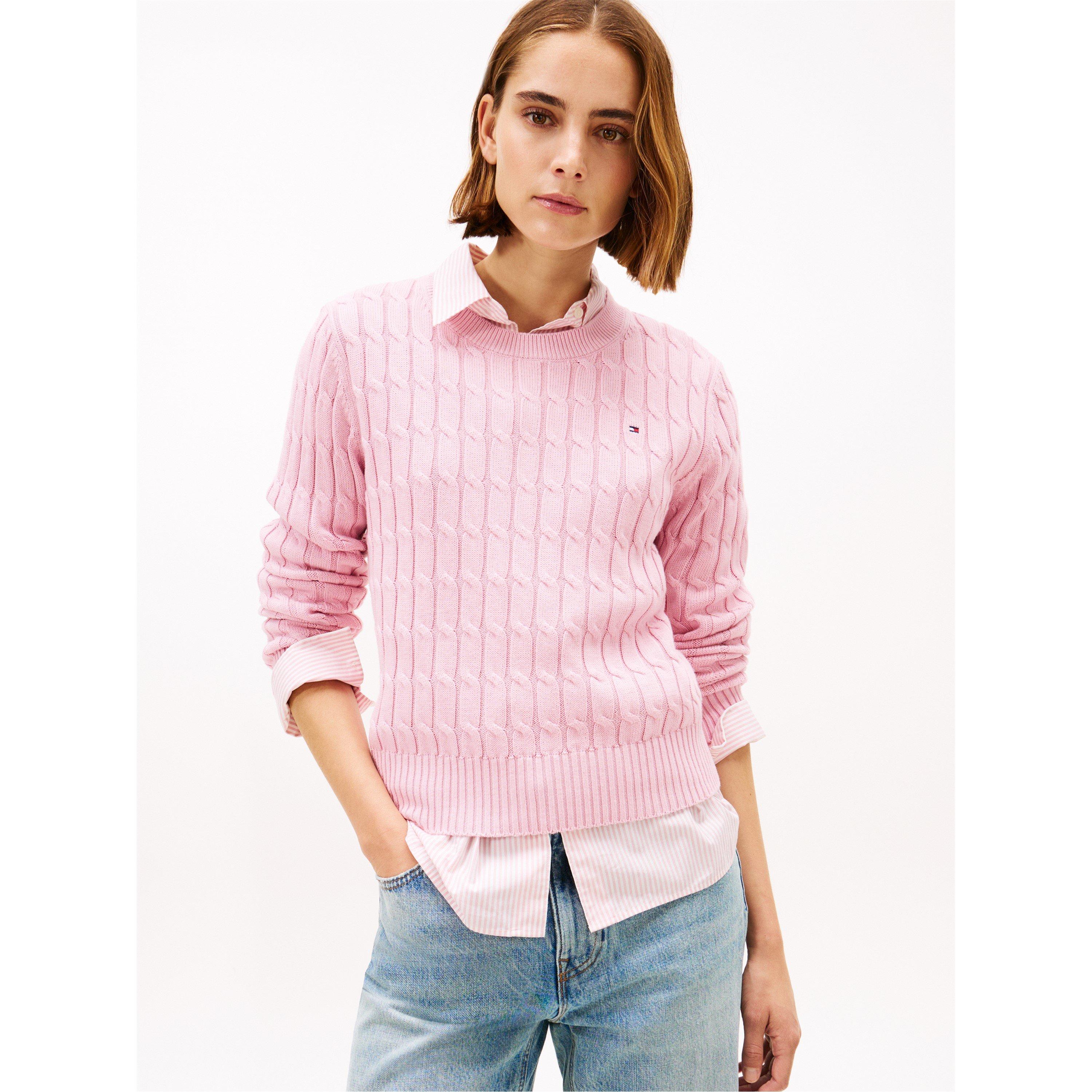 Bonita Pink - Tommy Hilfiger - Cable knit crew neck Sweater - 2