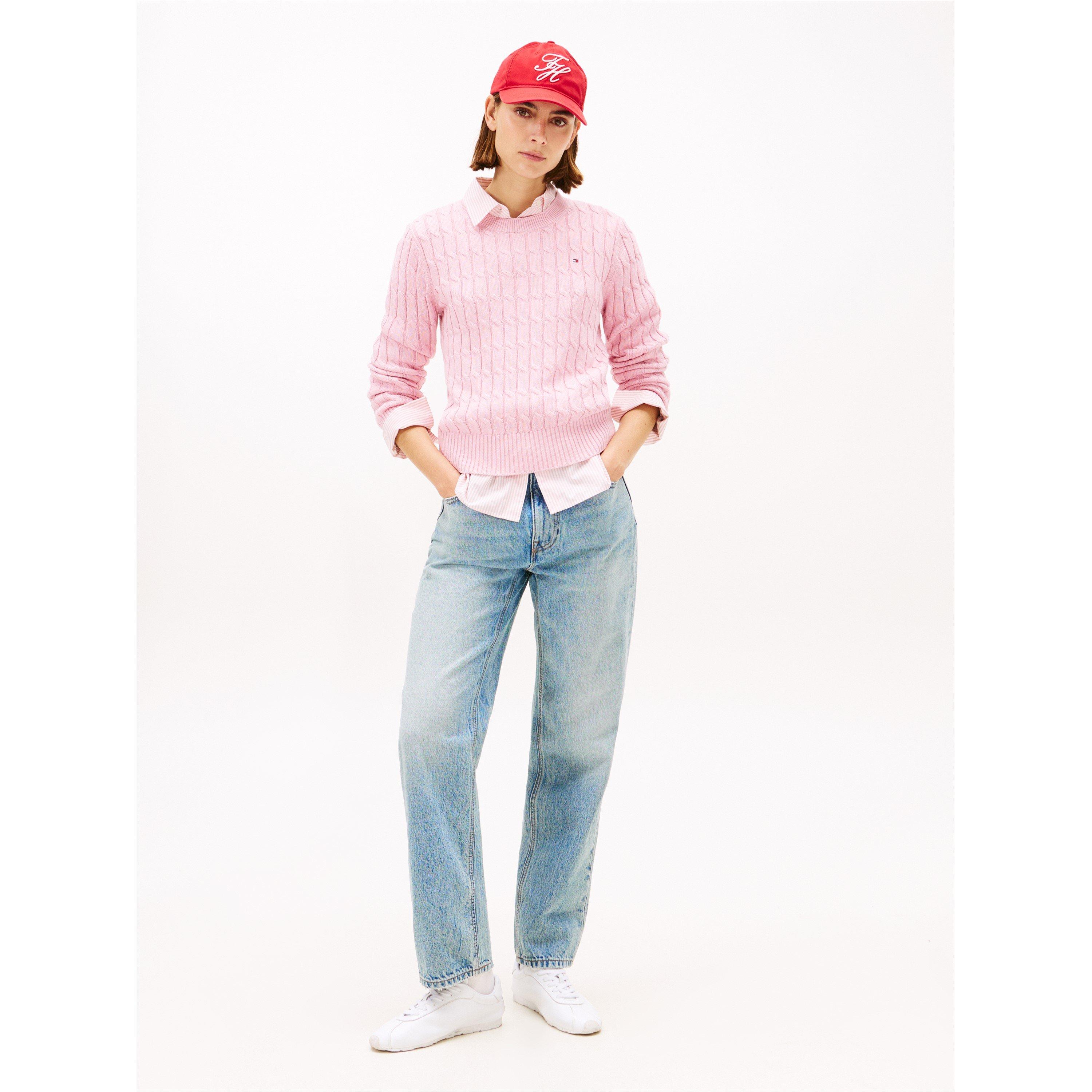 Bonita Pink - Tommy Hilfiger - Cable knit crew neck Sweater - 4