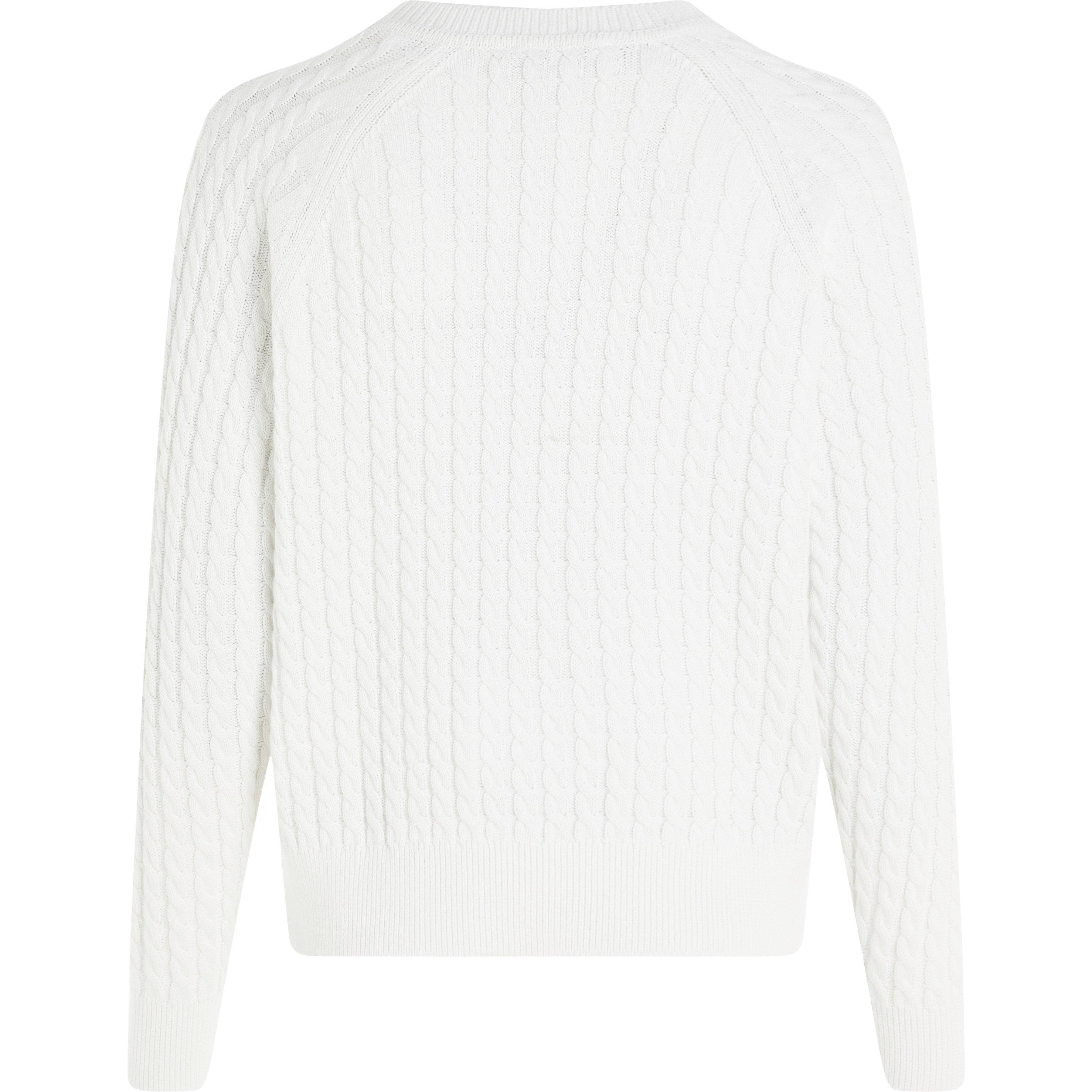 Ecru - Tommy Hilfiger - Cable knit crew neck Sweater - 2