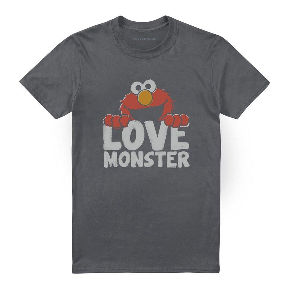 Grey - Sesame Street - Sesame Street Love Monster T Shirt Charcoal - 4