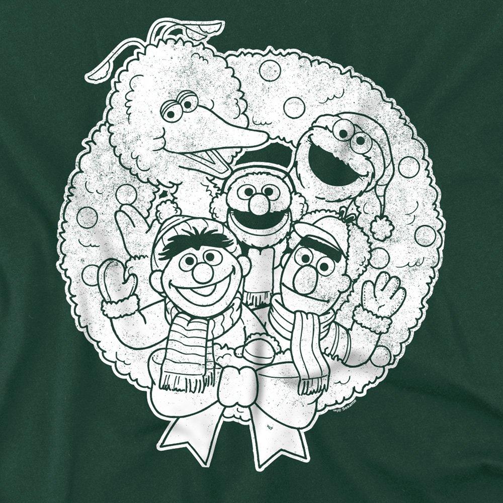 Green - Sesame Street - Sesame Street Vintage Sesame Street Christmas Wrea - 2