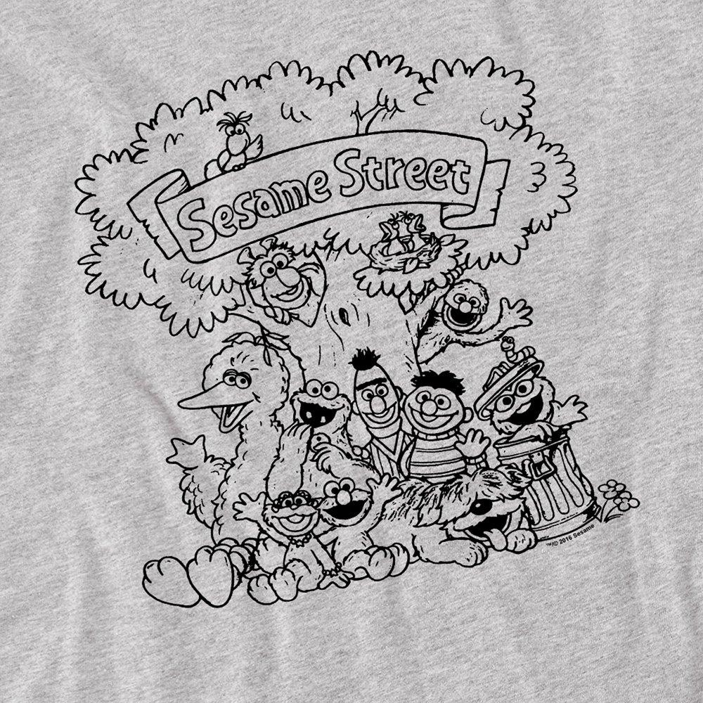Grey - Sesame Street - Sesame Street Simple Street T Shirt Athletic Heat - 2