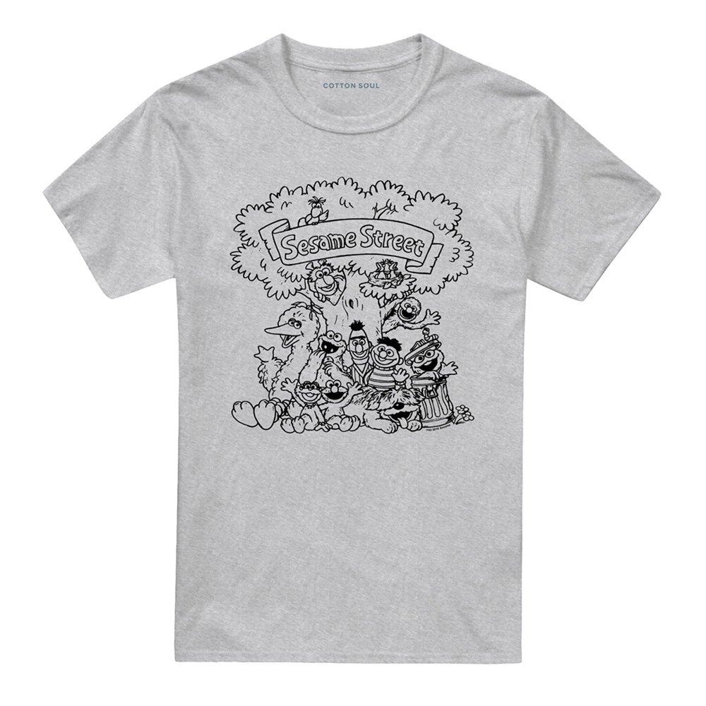 Grey - Sesame Street - Sesame Street Simple Street T Shirt Athletic Heat - 4