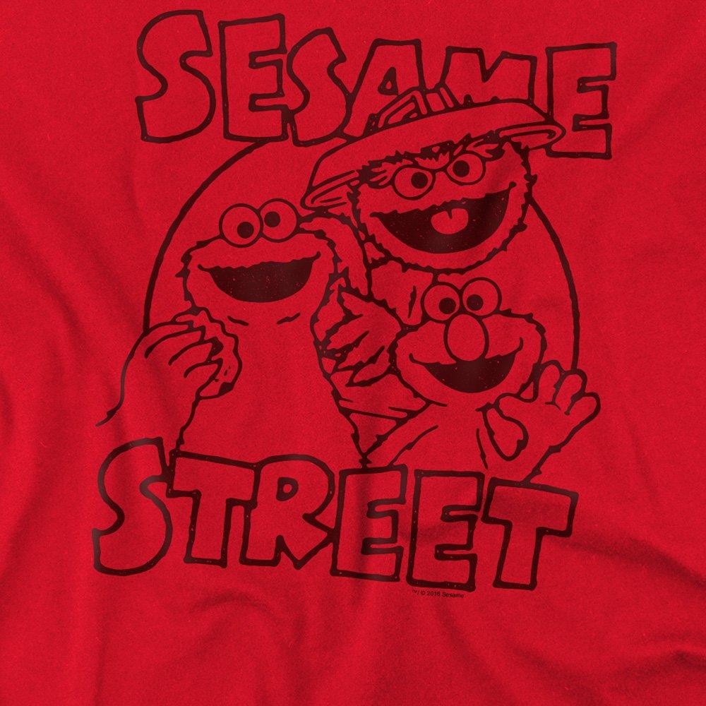 Red - Sesame Street - Sesame Street Group Crunch T Shirt Red - 2