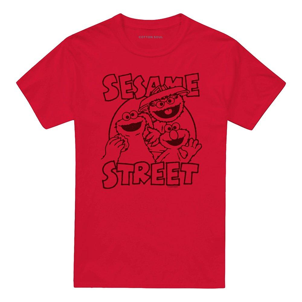 Red - Sesame Street - Sesame Street Group Crunch T Shirt Red - 4