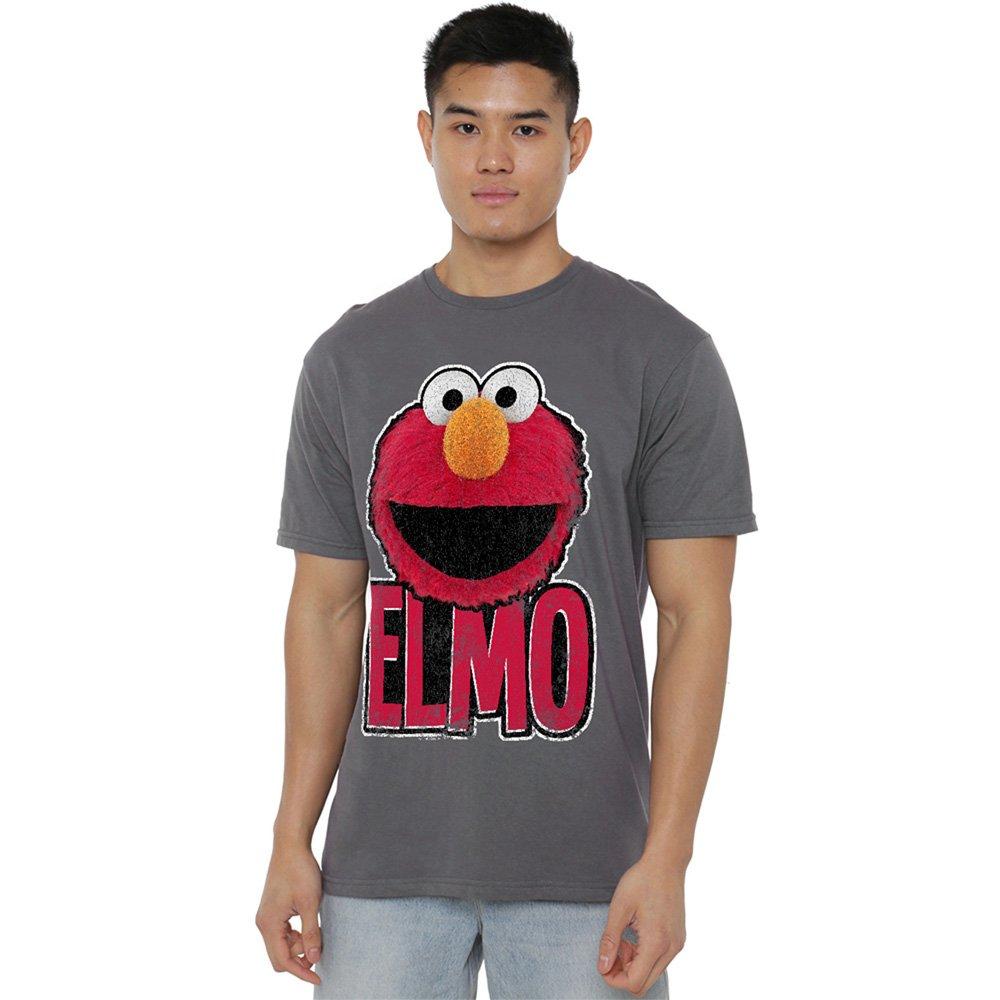Grey - Sesame Street - Sesame Street Elmo Smile T Shirt Charcoal - 1