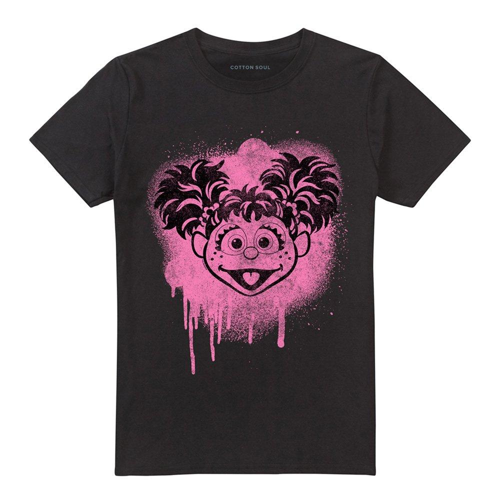 Black - Sesame Street - Sesame Street Abby Cadabby Graffiti Spray Face T S - 4