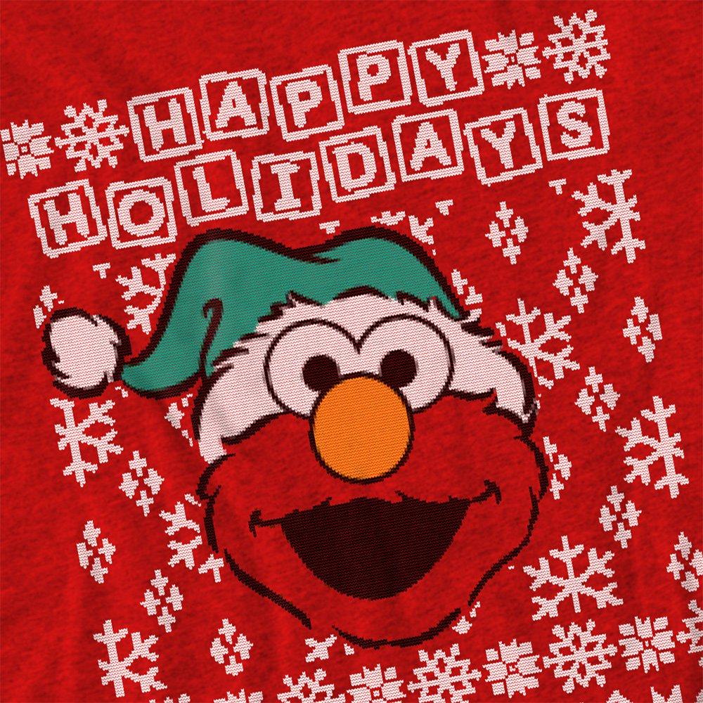 Red - Sesame Street - Sesame Street Elmo Ugly Christmas T-Shirt Red - 2