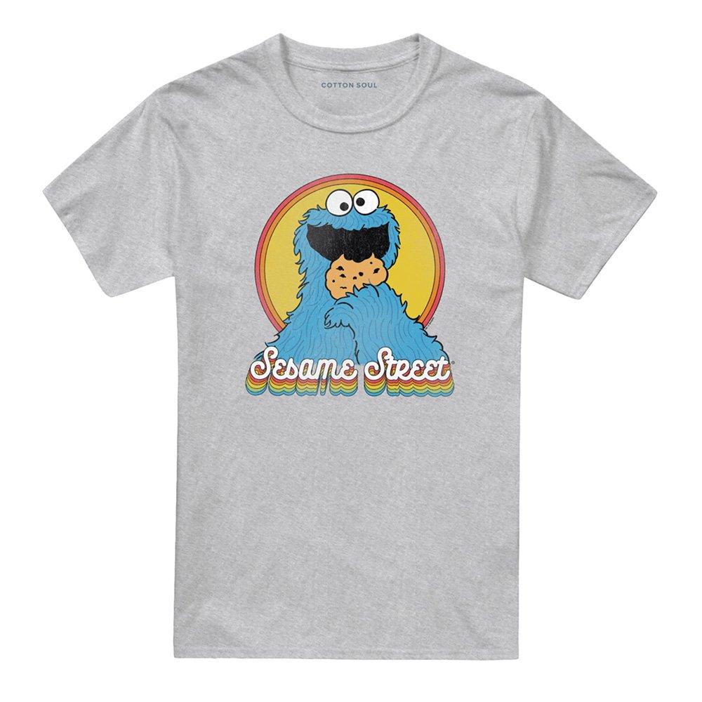 Grey - Sesame Street - Sesame Street Cookie Monster Layers T Shirt Athle - 4