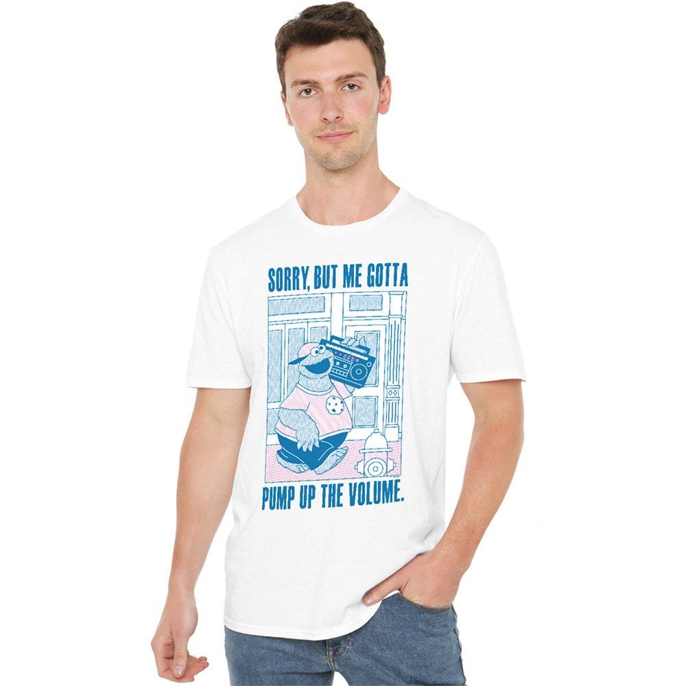 White - Sesame Street - Sesame Street Cookie Monster Pump Up The Volume T - 1