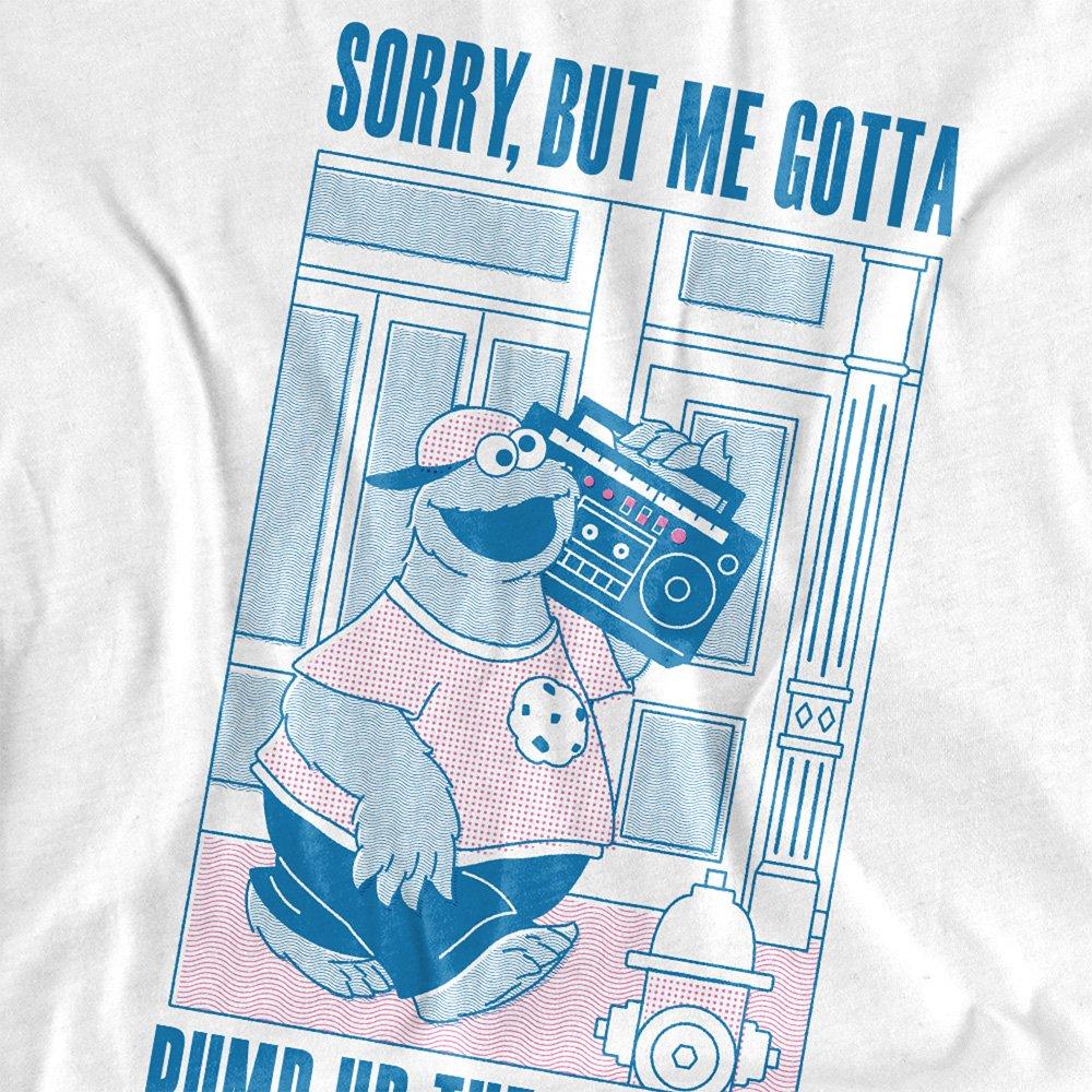 White - Sesame Street - Sesame Street Cookie Monster Pump Up The Volume T - 2