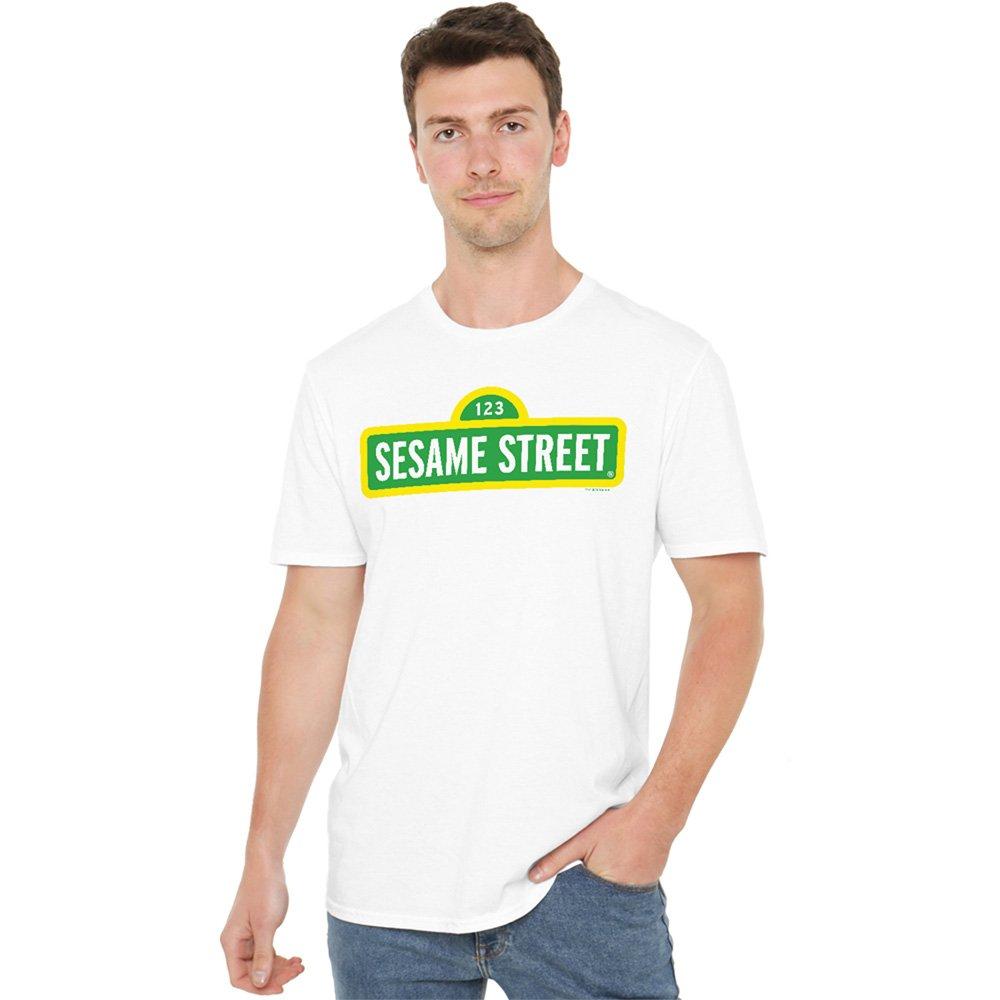 White - Sesame Street - Sesame Street Logo T Shirt White - 1