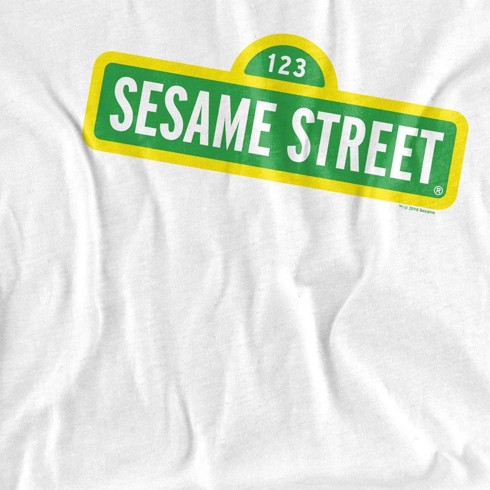 White - Sesame Street - Sesame Street Logo T Shirt White - 2