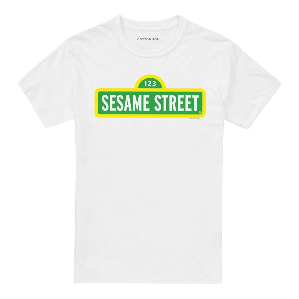 White - Sesame Street - Sesame Street Logo T Shirt White - 4