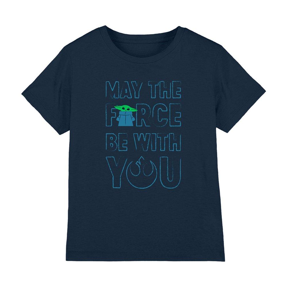 Other Star Wars Grogu The Force Kids T-Shirt Navy