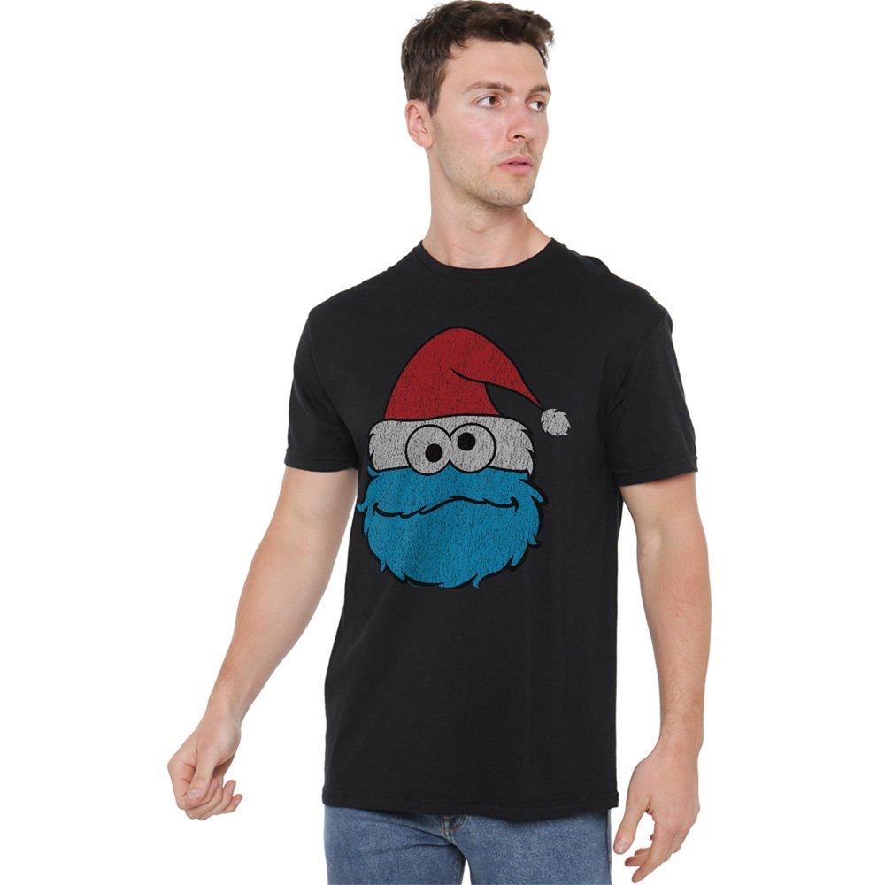 Black - Sesame Street - Sesame Street Cookie Monster Christmas T Shirt Bl - 1