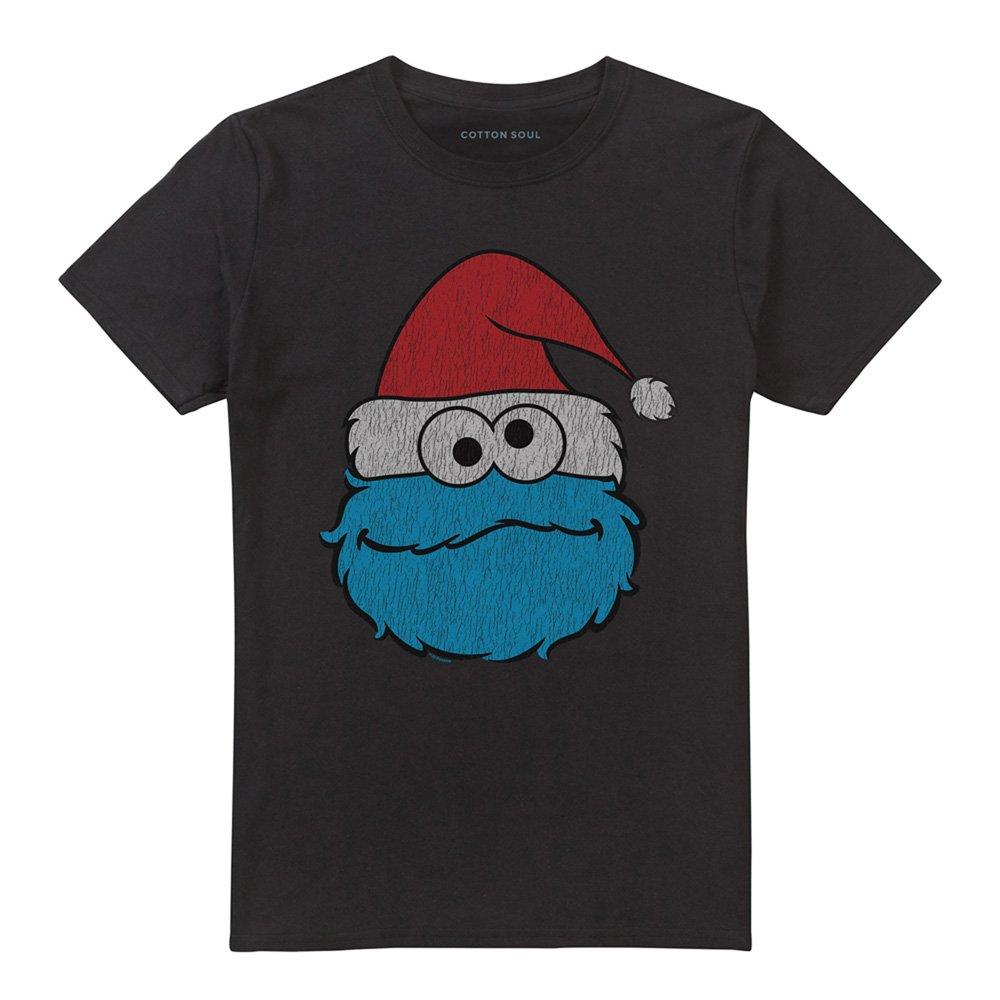 Black - Sesame Street - Sesame Street Cookie Monster Christmas T Shirt Bl - 4