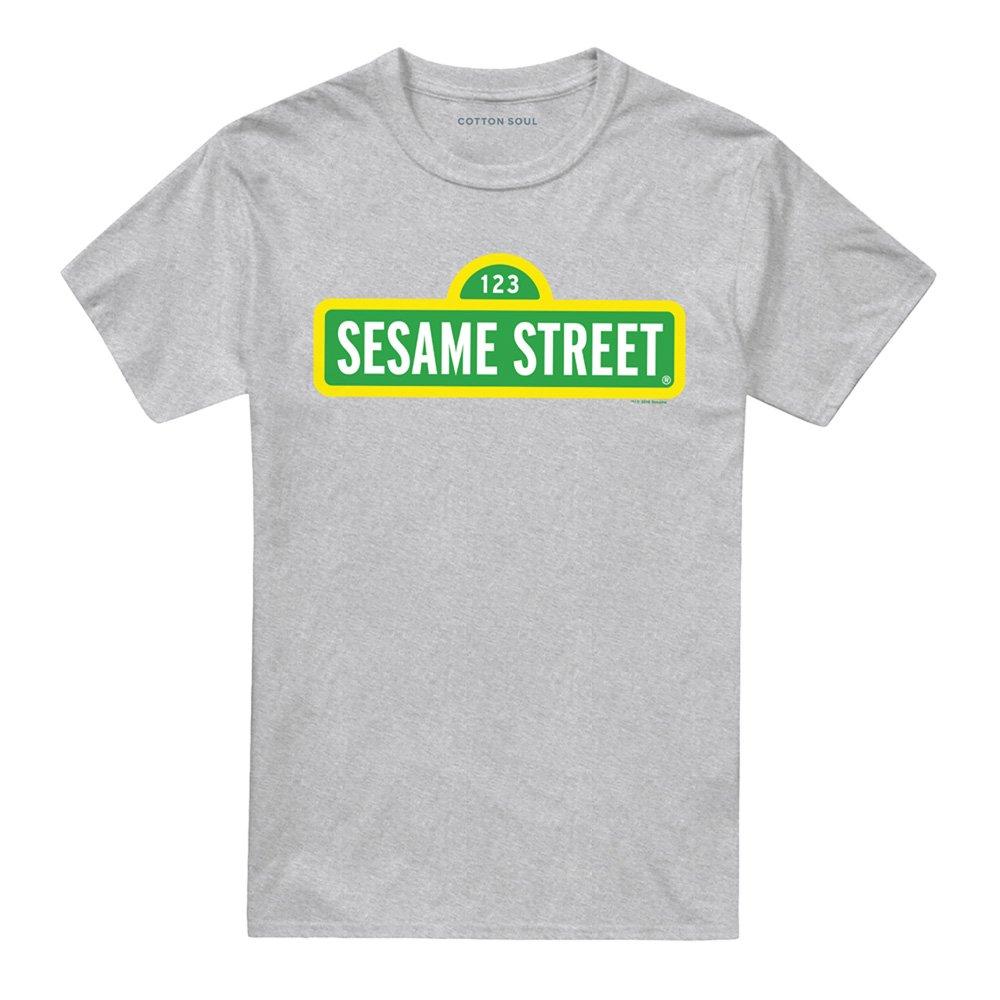 Grey - Sesame Street - Sesame Street Logo T Shirt Athletic Heather - 4