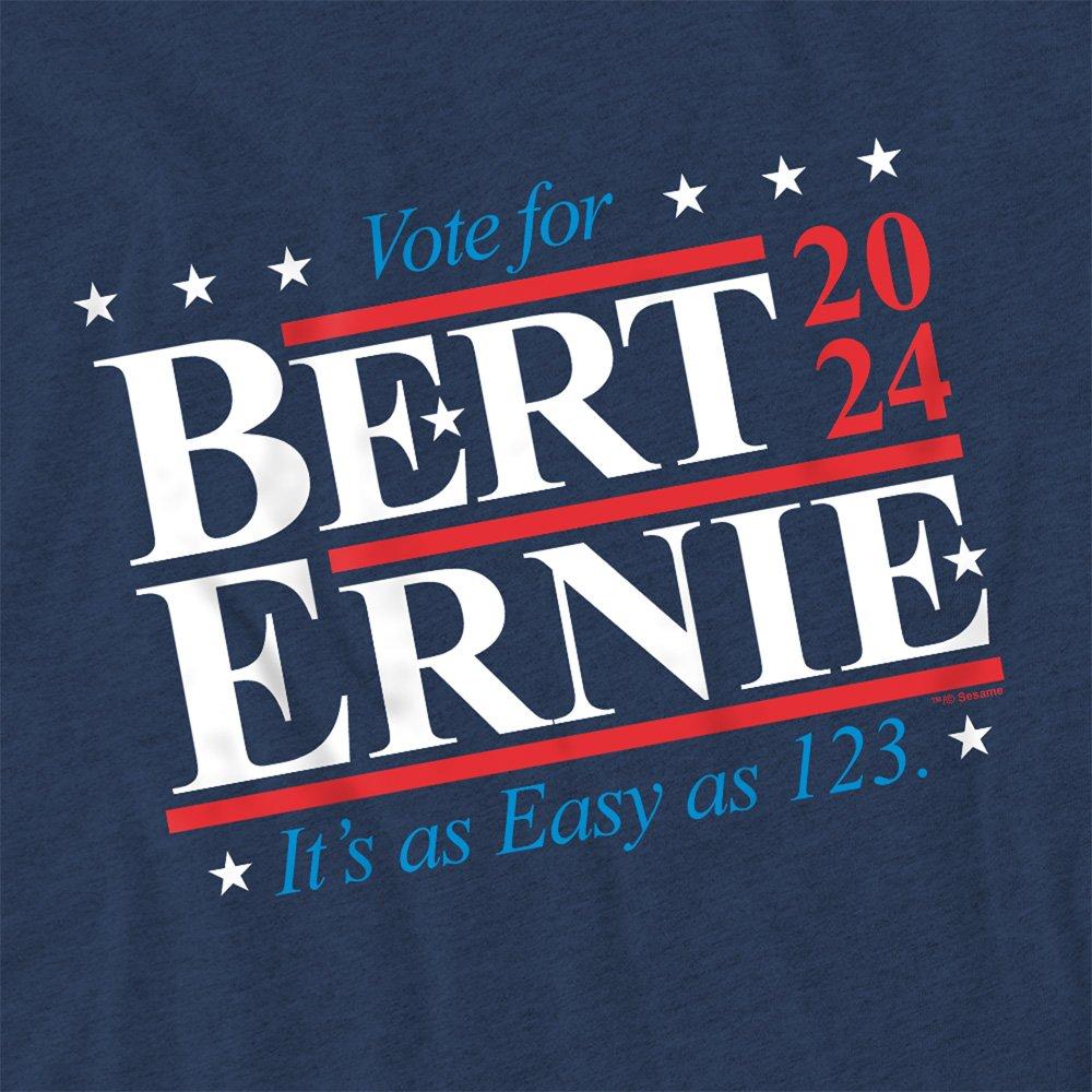 Navy - Sesame Street - Sesame Street Bert Ernie For President 123 Vote T- - 2