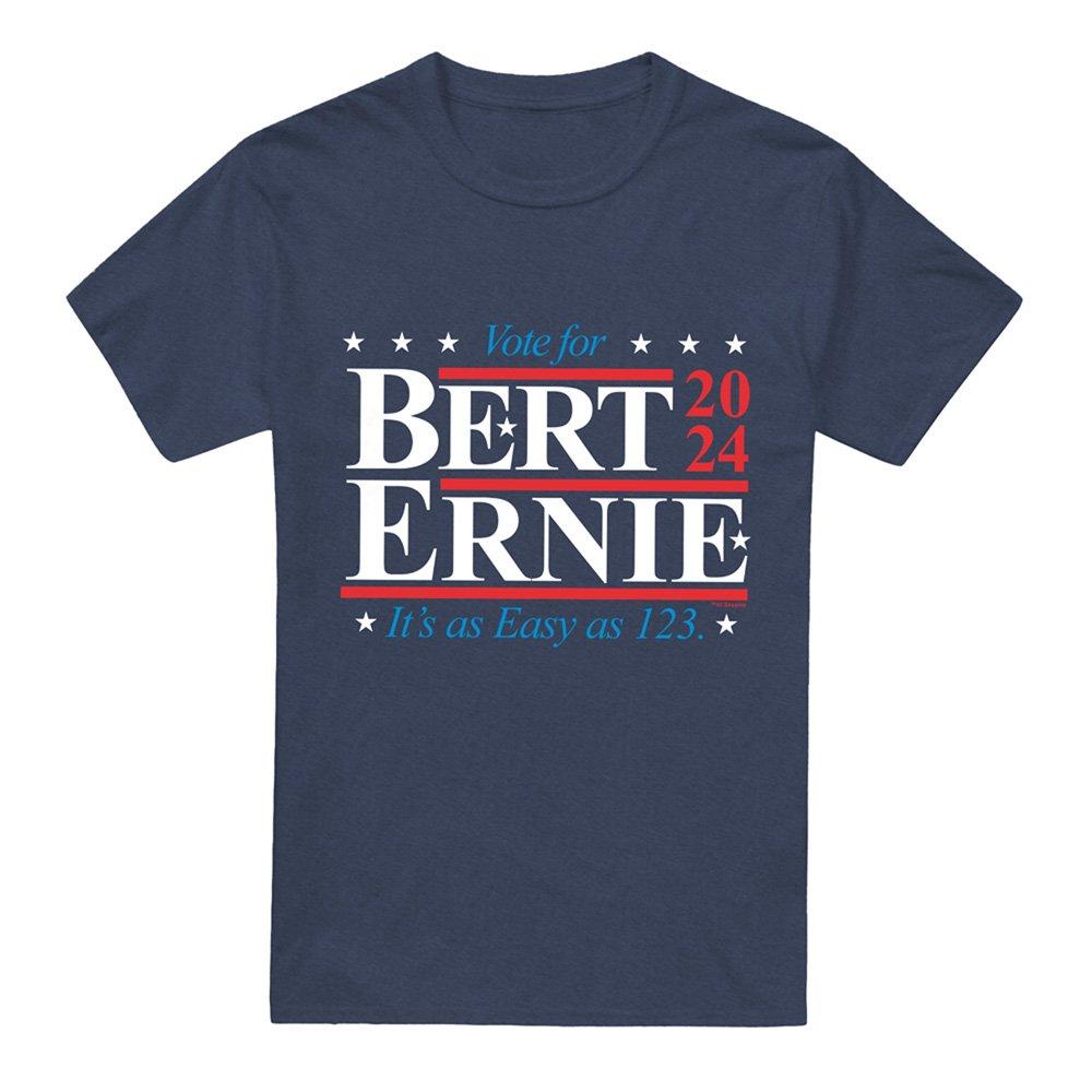 Navy - Sesame Street - Sesame Street Bert Ernie For President 123 Vote T- - 4