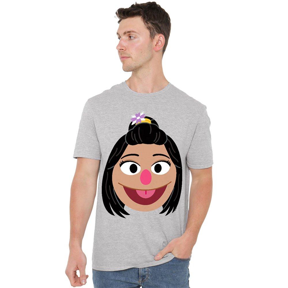 Grey - Sesame Street - Sesame Street Ji-Young Face T Shirt Athletic Heat - 1