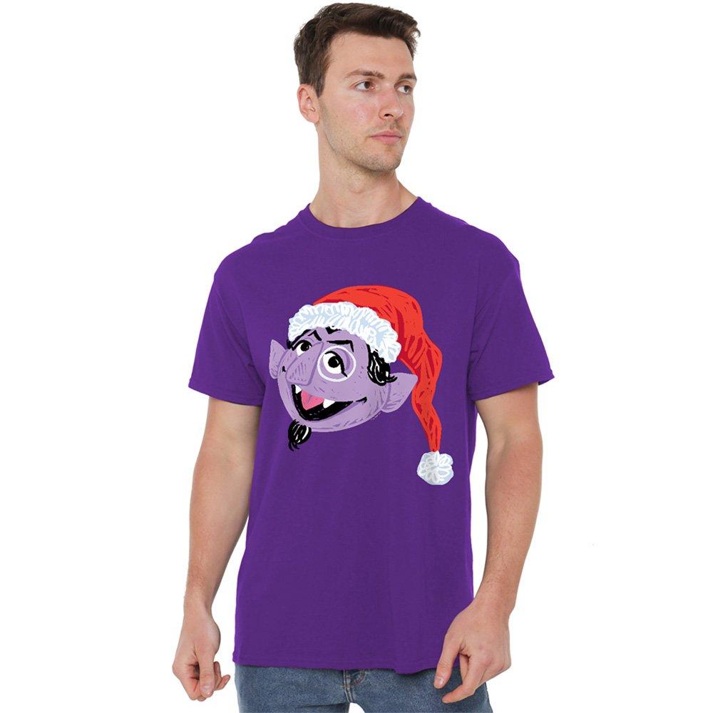 Purple - Sesame Street - Sesame Street Scribble Christmas Count Von Count T - 1