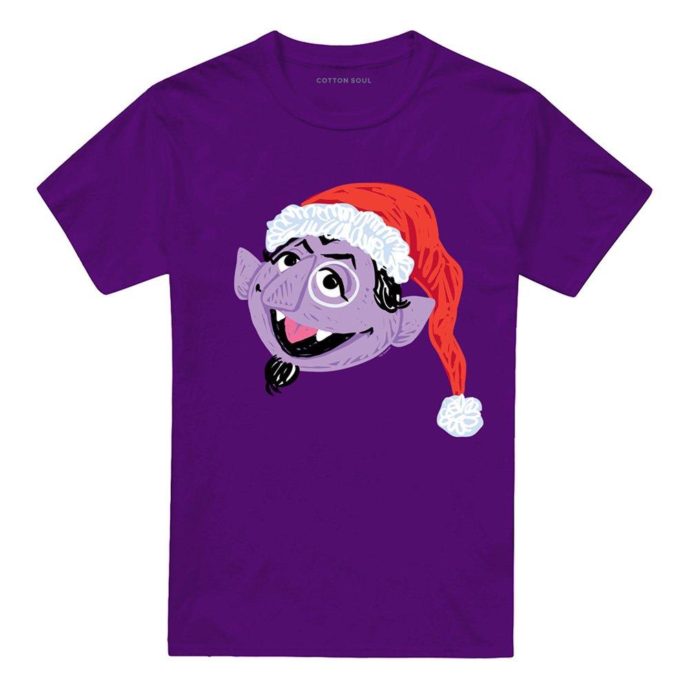 Purple - Sesame Street - Sesame Street Scribble Christmas Count Von Count T - 4