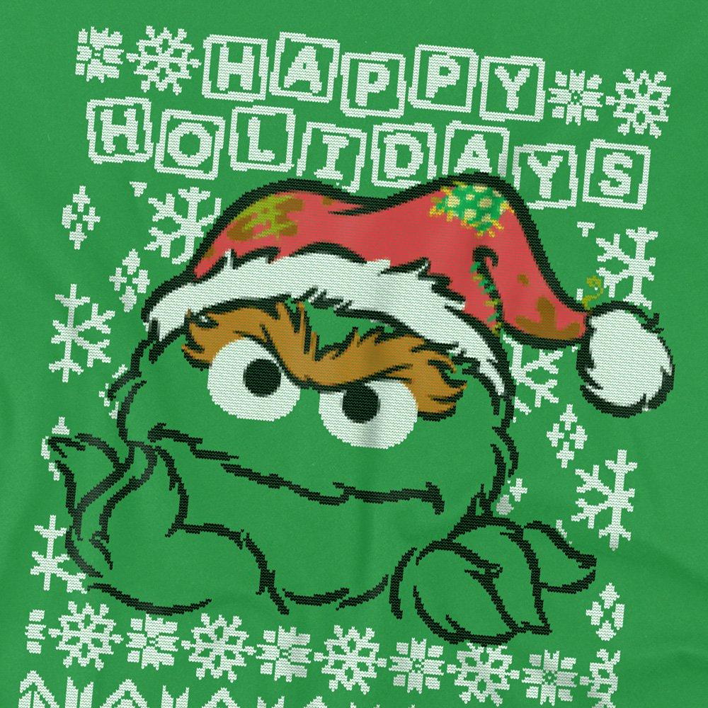 Green - Sesame Street - Sesame Street Oscar The Grouch Ugly Christmas T Sh - 2