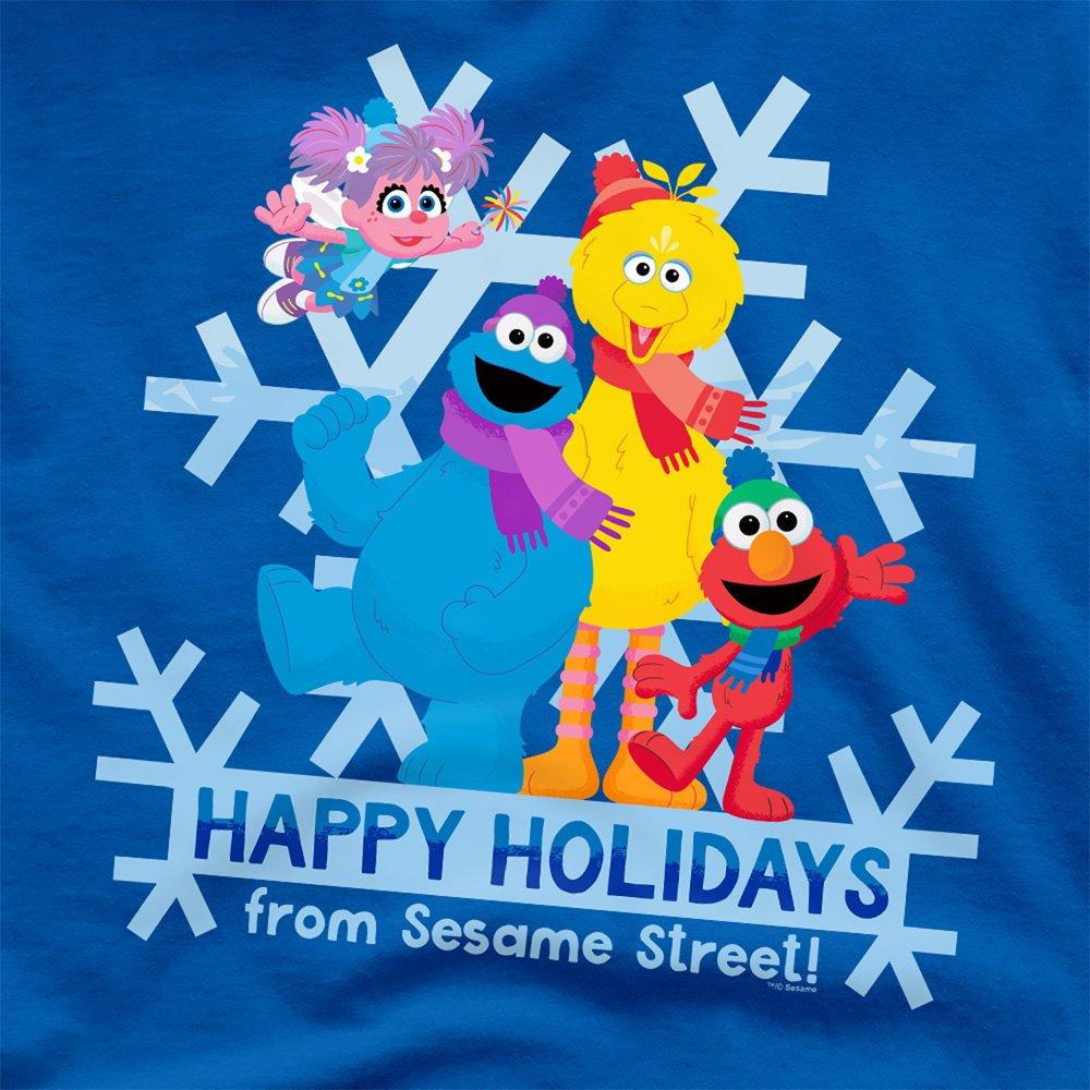 Blue - Sesame Street - Sesame Street Happy Holidays Elmo Cookie Monster - 2