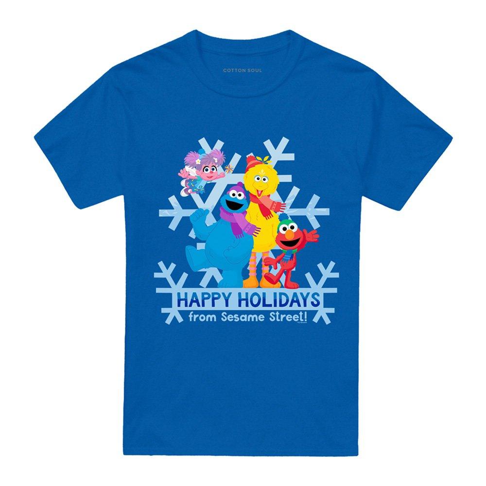 Blue - Sesame Street - Sesame Street Happy Holidays Elmo Cookie Monster - 4