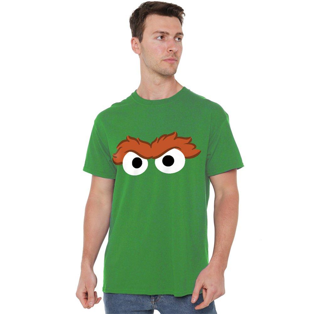 Green - Sesame Street - Sesame Street Oscar The Grouch Eyes T Shirt Kelly - 1