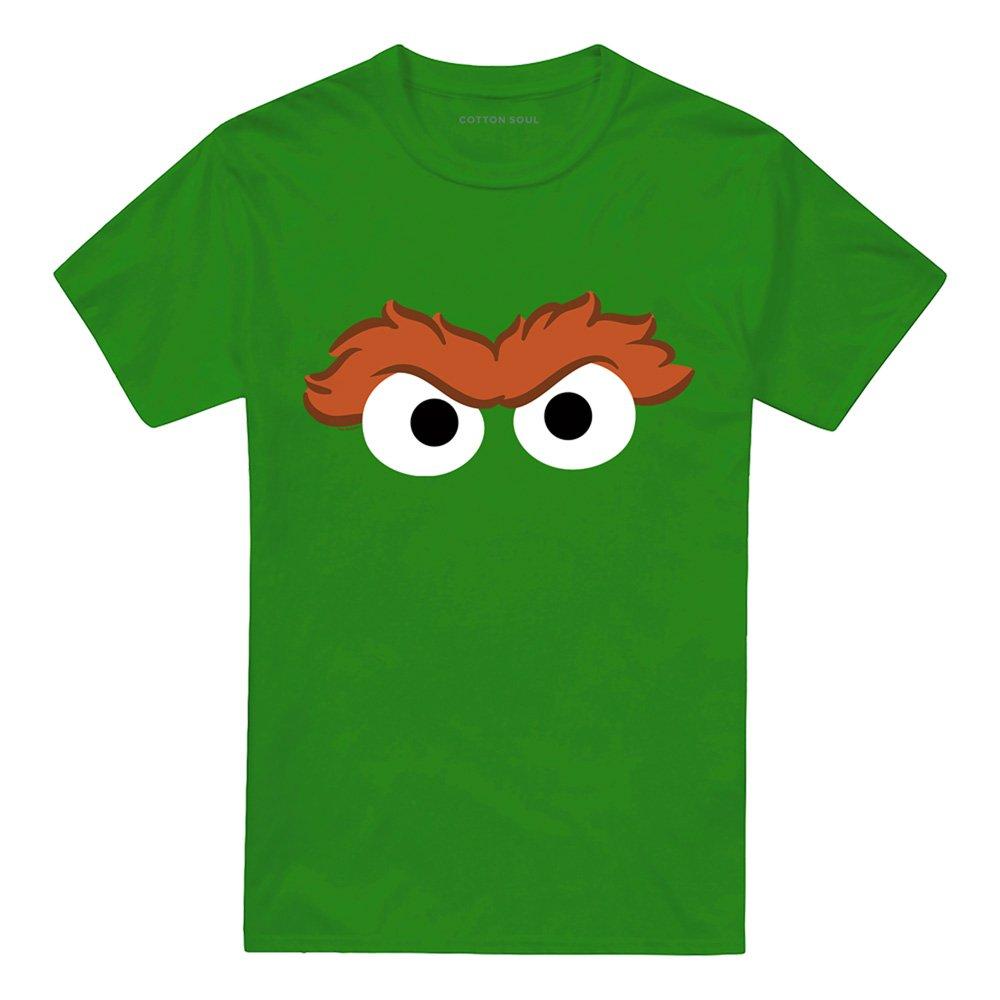 Green - Sesame Street - Sesame Street Oscar The Grouch Eyes T Shirt Kelly - 4