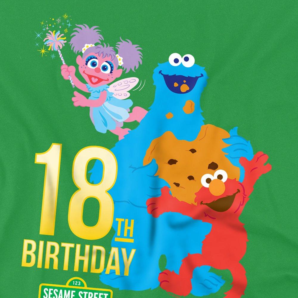 Green - Sesame Street - Sesame Street 18Th Birthday T Shirt Kelly Green - 2